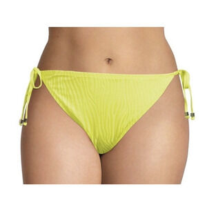 Time and Tru Low Rise Cheeky Bikini Bottom Sz M 8-10 Side Tie Swim Bottoms New